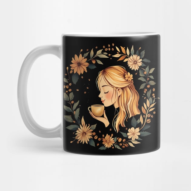 Cozy Coffee Lover Art – Warm Aesthetic Caffeine Print by TuncGK